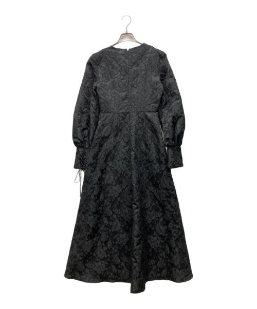 melt the lady（メルトザレディ）melt the lady (メルトザレディ) 花柄ジャカードレースワンピース ブラック サイズ:Fの古着・服飾アイテム