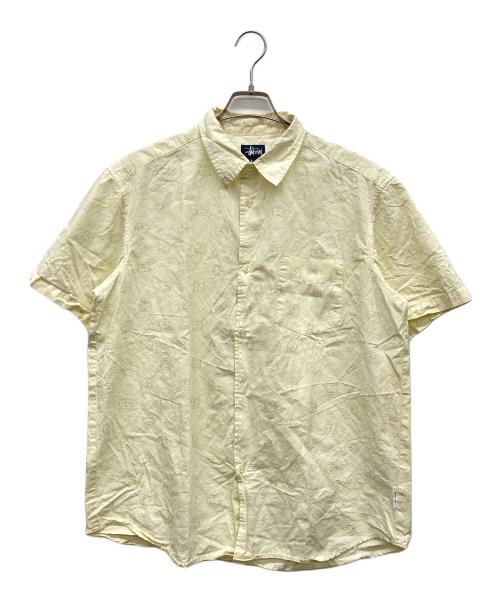 stussy（ステューシー）stussy (ステューシー) SSリンク半袖シャツ ベージュ サイズ:Lの古着・服飾アイテム