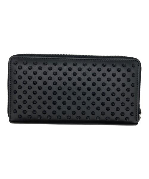 GUCCI（グッチ）GUCCI (グッチ) スタッズラウンドファスナー ブラックの古着・服飾アイテム