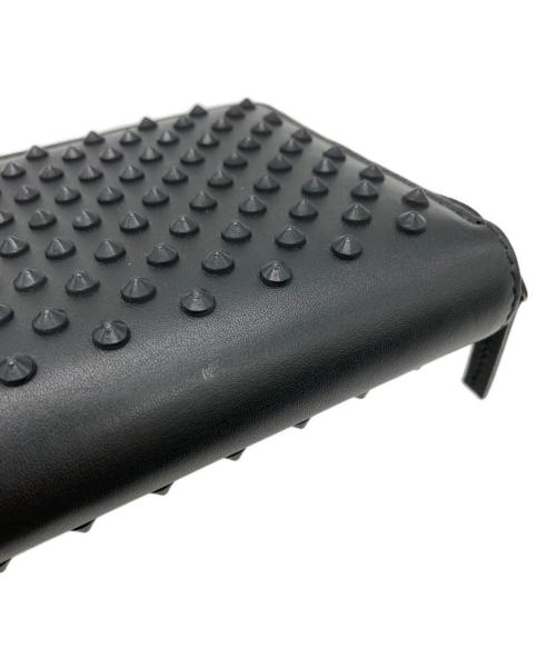 GUCCI（グッチ）GUCCI (グッチ) スタッズラウンドファスナー ブラックの古着・服飾アイテム