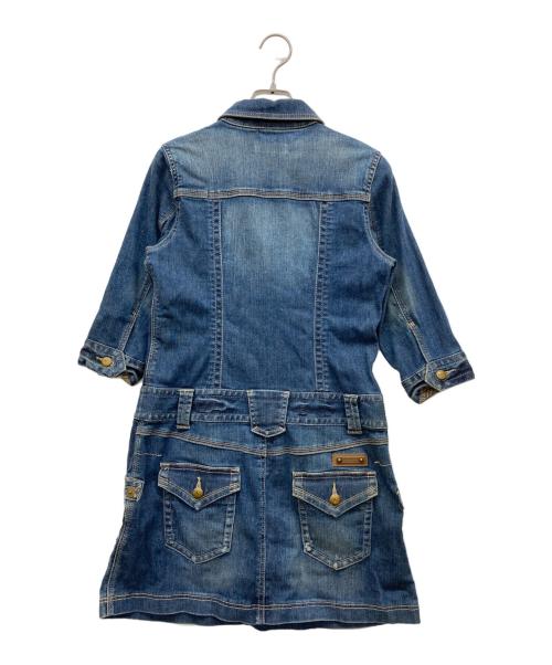BURBERRY BLUE LABEL（バーバリー ブルー レーベル）BURBERRY BLUE LABEL (バーバリーロンドンブルーレーベル) デニムワンピース インディゴ サイズ:38の古着・服飾アイテム