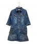 BURBERRY BLUE LABEL（バーバリーロンドンブルーレーベル）の古着「デニムワンピース」｜インディゴ