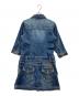 BURBERRY BLUE LABEL (バーバリーロンドンブルーレーベル) デニムワンピース インディゴ サイズ:38：5000円