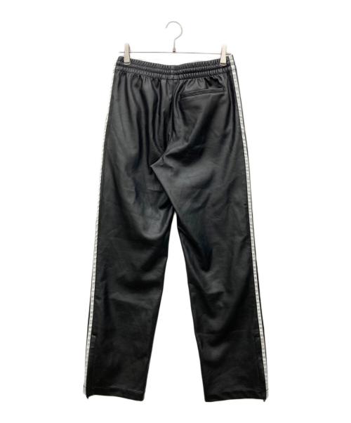 adidas（アディダス）adidas (アディダス) フェイクレザートラックパンツ ブラック サイズ:Mの古着・服飾アイテム