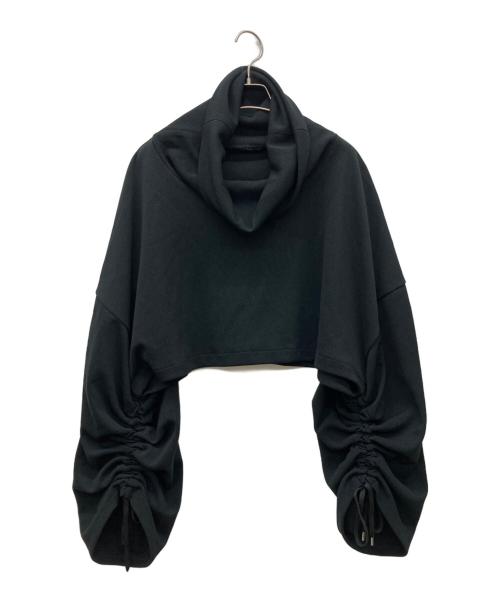 LIMI feu（リミフゥ）LIMI feu (リミフゥ) シャーリングスリーブ タートルネックニット ブラック サイズ:なしの古着・服飾アイテム