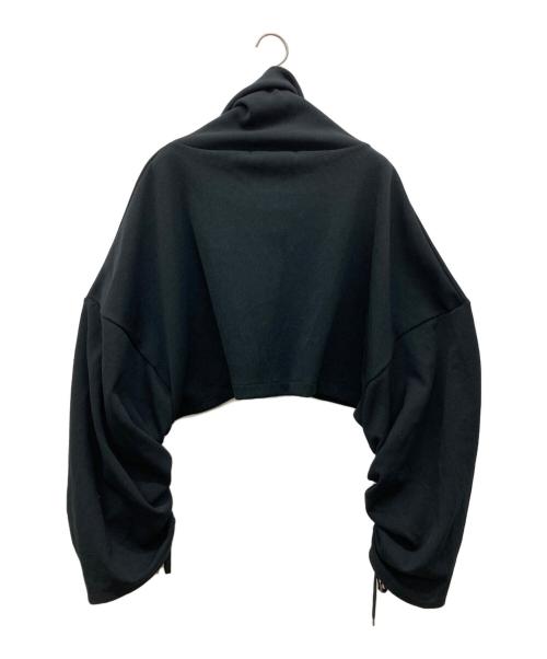 LIMI feu（リミフゥ）LIMI feu (リミフゥ) シャーリングスリーブ タートルネックニット ブラック サイズ:なしの古着・服飾アイテム