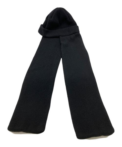 CLANE（クラネ）CLANE (クラネ) MUFFLER KNIT CAP ブラック サイズ:Fの古着・服飾アイテム