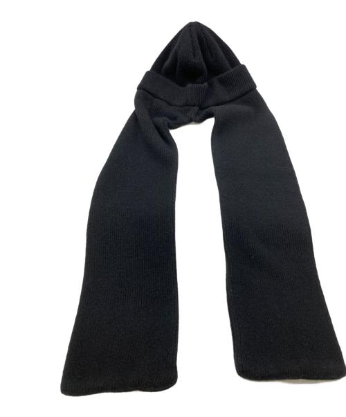 CLANE（クラネ）CLANE (クラネ) MUFFLER KNIT CAP ブラック サイズ:Fの古着・服飾アイテム