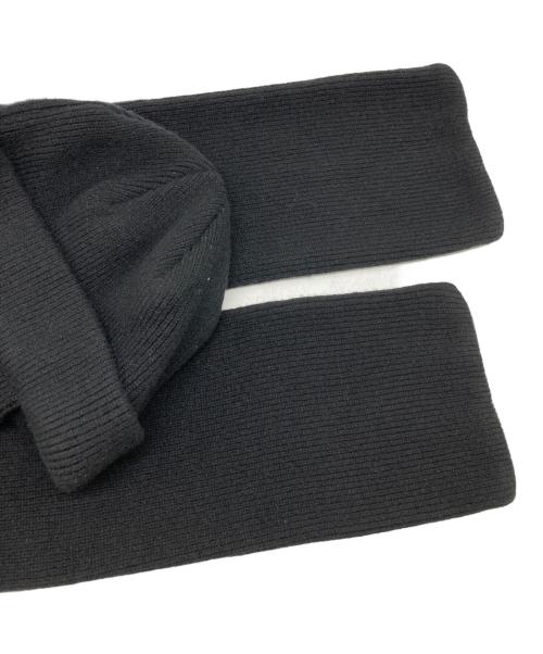 CLANE（クラネ）CLANE (クラネ) MUFFLER KNIT CAP ブラック サイズ:Fの古着・服飾アイテム
