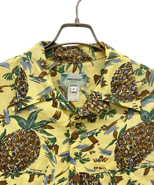 KAMEHAMEHA（カメハメハ）KAMEHAMEHA (カメハメハ) アロハシャツ イエロー サイズ:Sの古着・服飾アイテム