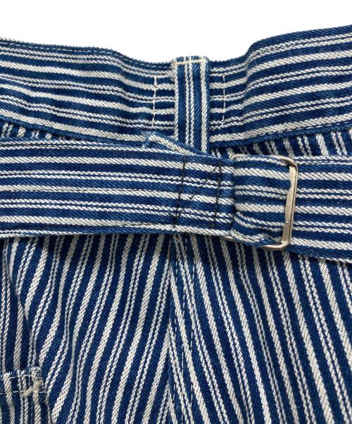 POST O'ALLS（ポストオーバーオールズ）POST O'ALLS (ポストオーバーオールズ) ヒッコリーパンツ ネイビー サイズ:Mの古着・服飾アイテム