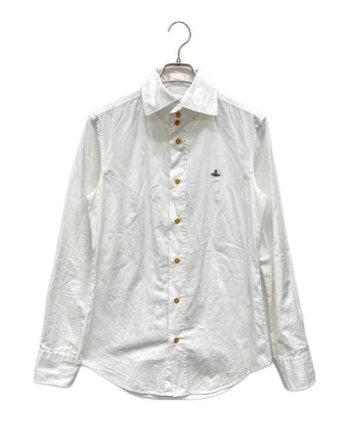 Vivienne Westwood man（ヴィヴィアン ウェストウッド マン）Vivienne Westwood man (ヴィヴィアン ウェストウッド マン) トレボットーニシャツ ホワイト サイズ:44の古着・服飾アイテム