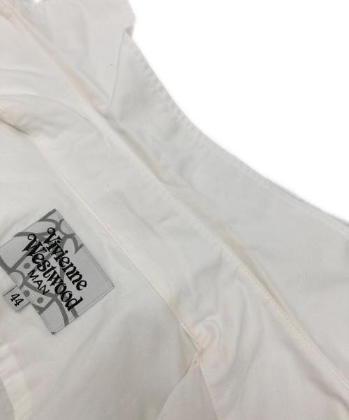 Vivienne Westwood man（ヴィヴィアン ウェストウッド マン）Vivienne Westwood man (ヴィヴィアン ウェストウッド マン) トレボットーニシャツ ホワイト サイズ:44の古着・服飾アイテム