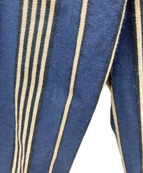 Vivienne Westwood RED LABEL（ヴィヴィアンウエストウッドレッドレーベル）Vivienne Westwood RED LABEL (ヴィヴィアンウエストウッドレッドレーベル) ピークドラペルダブルブレストストライプジャケット ネイビー サイズ:2の古着・服飾アイテム