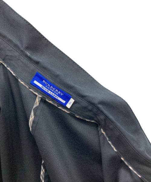 BURBERRY BLUE LABEL（バーバリー ブルー レーベル）BURBERRY BLUE LABEL (バーバリーロンドンブルーレーベル) 金ボタン長袖ワンピース ブラック サイズ:36の古着・服飾アイテム