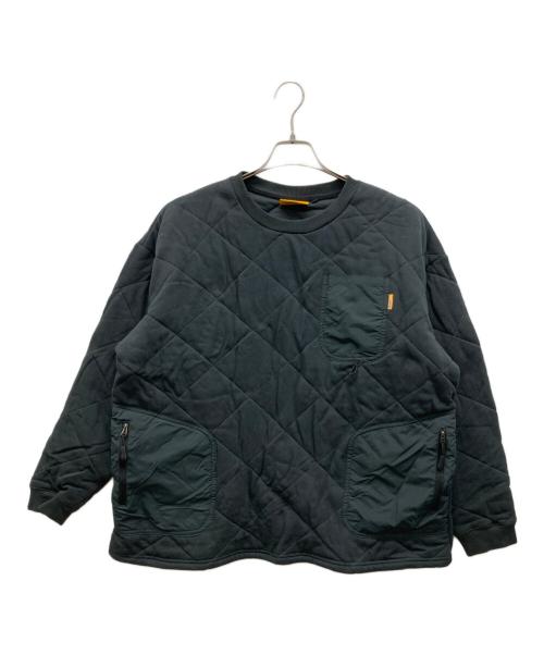 GRIP SWANY（グリップスワニー）GRIP SWANY (グリップスワニー) キルティングスウェット ブラック サイズ:XLの古着・服飾アイテム