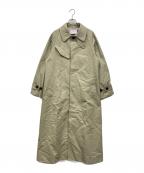 la peau de gemラポドゥジェム）の古着「sideslit soutien collar coat」｜ベージュ