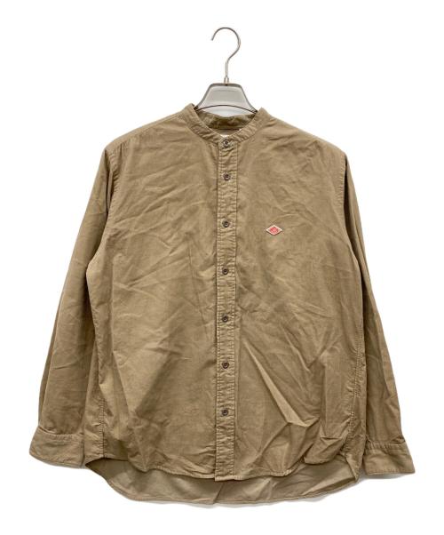 DANTON（ダントン）DANTON (ダントン) コーデュロイバンドカラーシャツ ブラウン サイズ:38の古着・服飾アイテム