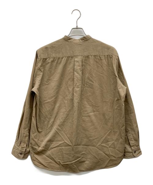 DANTON（ダントン）DANTON (ダントン) コーデュロイバンドカラーシャツ ブラウン サイズ:38の古着・服飾アイテム