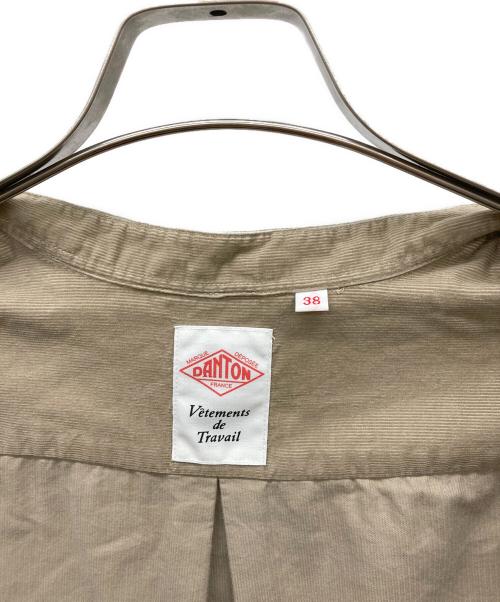 DANTON（ダントン）DANTON (ダントン) コーデュロイバンドカラーシャツ ブラウン サイズ:38の古着・服飾アイテム