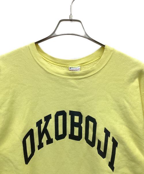 Champion REVERSE WEAVE（チャンピオン リバース ウィーブ）Champion REVERSE WEAVE (チャンピオン リバース ウィーブ) スウェット イエロー サイズ:X-LARGEの古着・服飾アイテム