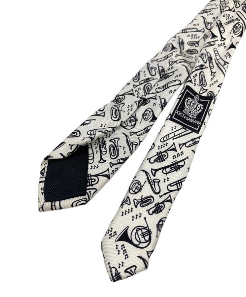 DOLCE & GABBANA（ドルチェ＆ガッバーナ）DOLCE & GABBANA (ドルチェ＆ガッバーナ) 楽器柄ナロータイ ホワイト サイズ:なしの古着・服飾アイテム