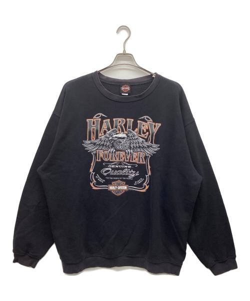 HARLEY-DAVIDSON（ハーレーダビッドソン）HARLEY-DAVIDSON (ハーレーダビッドソン) スウェット ブラック サイズ:XXLの古着・服飾アイテム