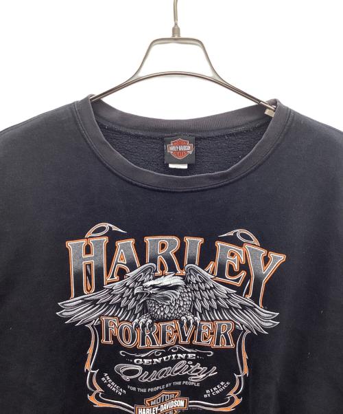 HARLEY-DAVIDSON（ハーレーダビッドソン）HARLEY-DAVIDSON (ハーレーダビッドソン) スウェット ブラック サイズ:XXLの古着・服飾アイテム