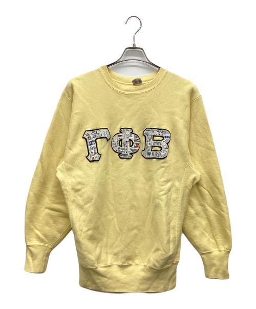Champion REVERSE WEAVE（チャンピオン リバース ウィーブ）Champion REVERSE WEAVE (チャンピオン リバース ウィーブ) スウェット イエロー サイズ:X-LARGEの古着・服飾アイテム