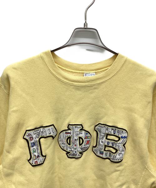 Champion REVERSE WEAVE（チャンピオン リバース ウィーブ）Champion REVERSE WEAVE (チャンピオン リバース ウィーブ) スウェット イエロー サイズ:X-LARGEの古着・服飾アイテム