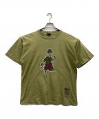 stussyステューシー）の古着「PEACE AND PROSPERITY」｜カーキ