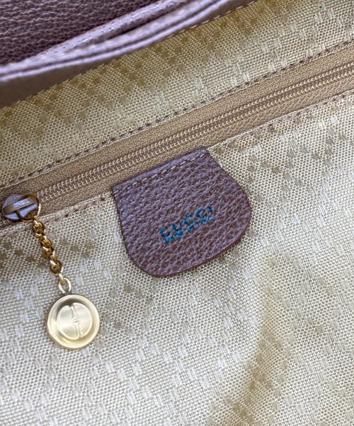 GUCCI（グッチ）GUCCI (グッチ) フラップスエードミニリュック ブラウンの古着・服飾アイテム