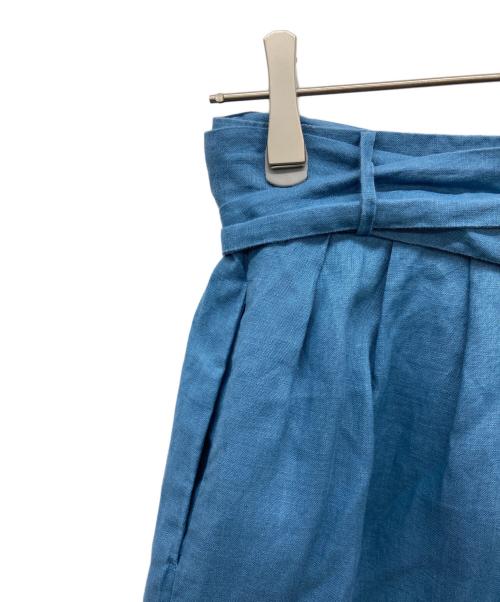 KAGURE（カグレ）kagure (カグレ) リネンラップスカート ブルー サイズ:Freeの古着・服飾アイテム