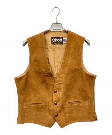 中古・古着通販】Schott (ショット) スウェードベスト ブラウン サイズ