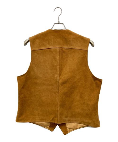 Schott（ショット）Schott (ショット) スウェードベスト ブラウン サイズ:Ｌの古着・服飾アイテム