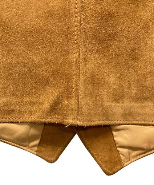 Schott（ショット）Schott (ショット) スウェードベスト ブラウン サイズ:Ｌの古着・服飾アイテム