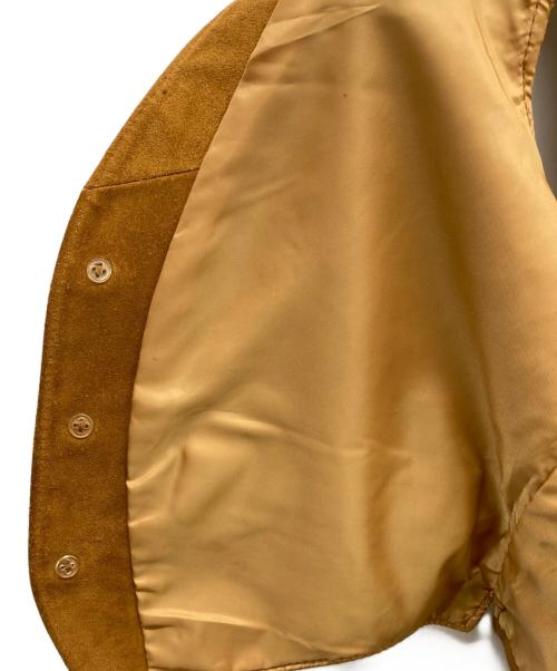 Schott（ショット）Schott (ショット) スウェードベスト ブラウン サイズ:Ｌの古着・服飾アイテム