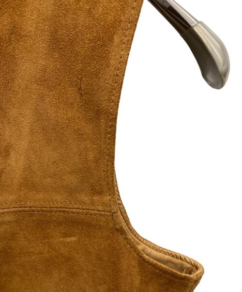 Schott（ショット）Schott (ショット) スウェードベスト ブラウン サイズ:Ｌの古着・服飾アイテム