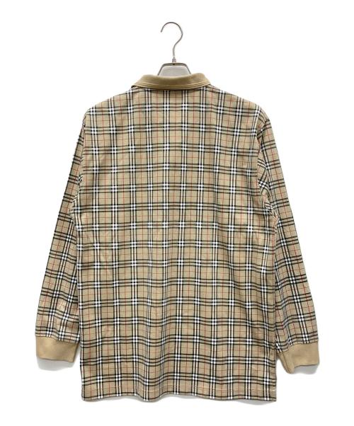 BURBERRY（バーバリー）BURBERRY (バーバリー) ノバチェックポロシャツ ベージュ サイズ:XLの古着・服飾アイテム