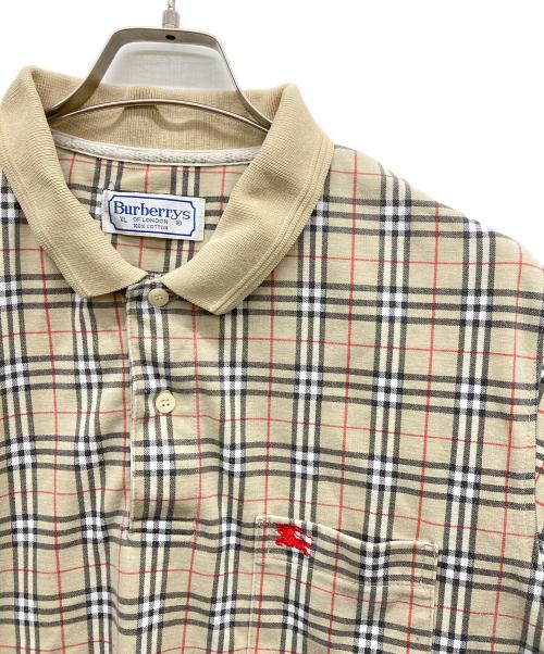 BURBERRY（バーバリー）BURBERRY (バーバリー) ノバチェックポロシャツ ベージュ サイズ:XLの古着・服飾アイテム