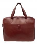 Cartierカルティエ）の古着「マストカーフレザーバッグ」｜レッド