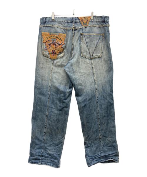 pellepelle（ペレペレ）pellepelle (ペレペレ) オーバーサイズデニムパンツ インディゴ サイズ:W44×L34の古着・服飾アイテム