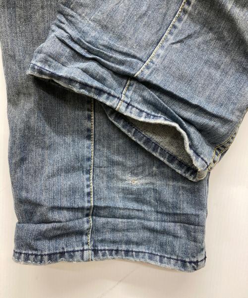 pellepelle（ペレペレ）pellepelle (ペレペレ) オーバーサイズデニムパンツ インディゴ サイズ:W44×L34の古着・服飾アイテム