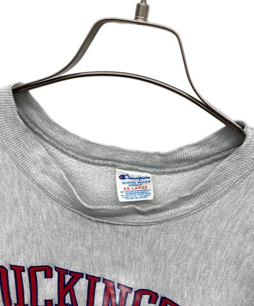 Champion REVERSE WEAVE（チャンピオン リバース ウィーブ）Champion REVERSE WEAVE (チャンピオン リバース ウィーブ) カレッジロゴスウェット グレー サイズ:XX-LARGEの古着・服飾アイテム