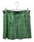 MIU MIU（ミュウミュウ）の古着「ウールチェックミニスカート」｜グリーン