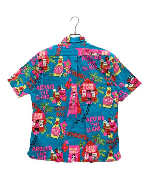 Sun Surf（サンサーフ）Sun Surf (サンサーフ) PRIMO BEER (プリモビール) ハーフボタンシャツ スカイブルー サイズ:M 15-15 1/2の古着・服飾アイテム