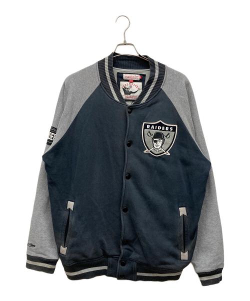 MITCHELL & NESS（ミッチェルアンドネス）MITCHELL & NESS (ミッチェルアンドネス) スタジャン ネイビー サイズ:2XLの古着・服飾アイテム