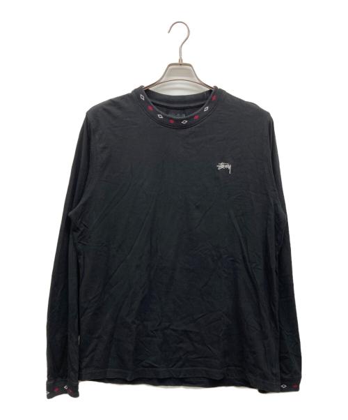 stussy（ステューシー）stussy (ステューシー) 長袖Tシャツ ブラック サイズ:XLの古着・服飾アイテム