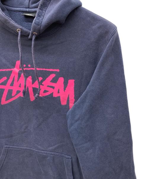 stussy（ステューシー）stussy (ステューシー) プルオーバーパーカー ネイビー サイズ:Lの古着・服飾アイテム