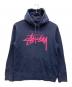 stussy（ステューシー）の古着「プルオーバーパーカー」｜ネイビー